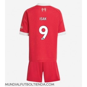 Camiseta Liverpool Alexander Isak #9 Primera Equipación Replica 2025-26 para niños mangas cortas (+ Pantalones cortos)
